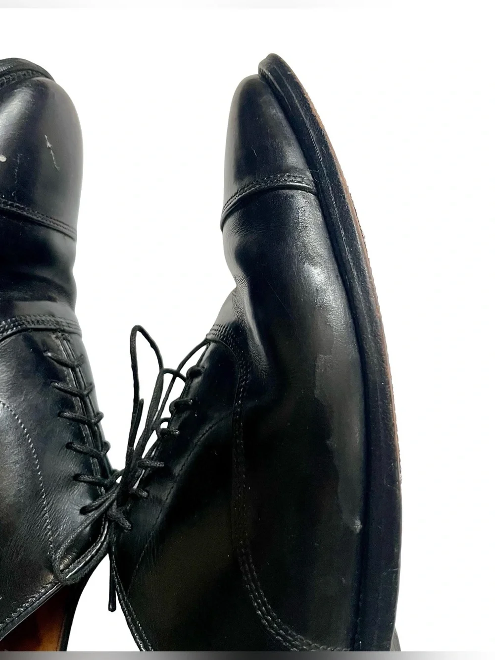 Allen Edmonds Park Avenue Black Cap-Toe Oxford Men’s 10D